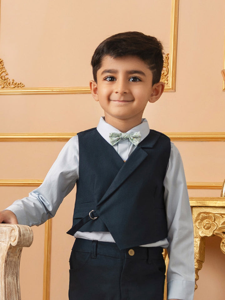 Boy's Formal Vest in Navy Blue - Peter Rabbit
