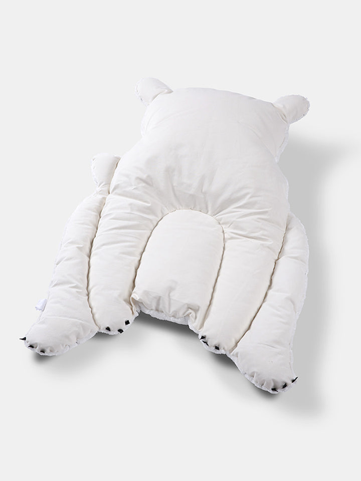 Polar Bear Baby Pillow - Nap Mat for baby naps and playtime