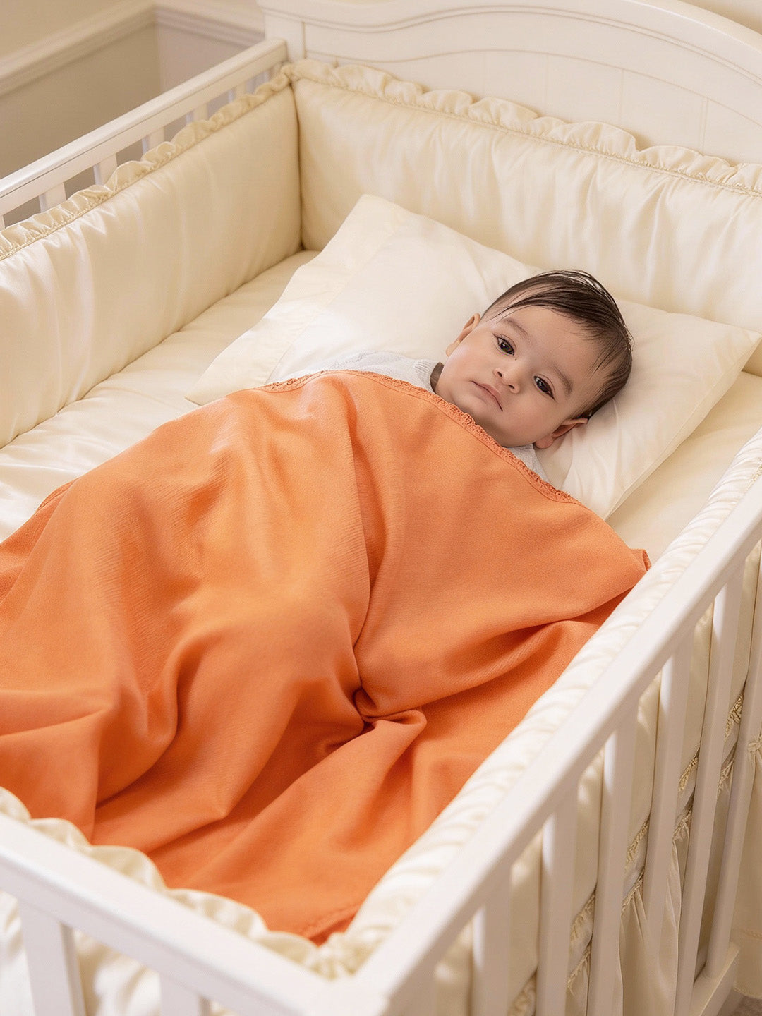 Pure Cashmere Apricot Baby Blanket