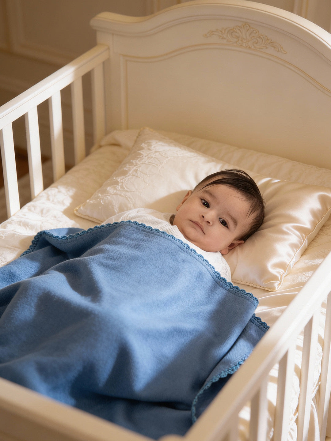 Pure Cashmere Midnight Baby Blanket