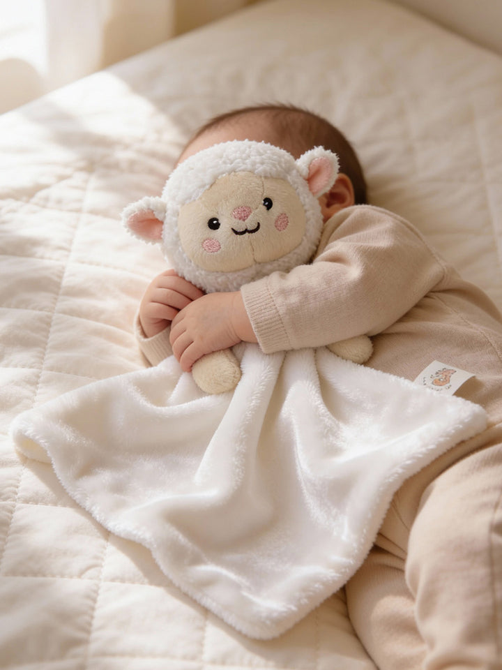 Sheep Baby Security Blanket Toy