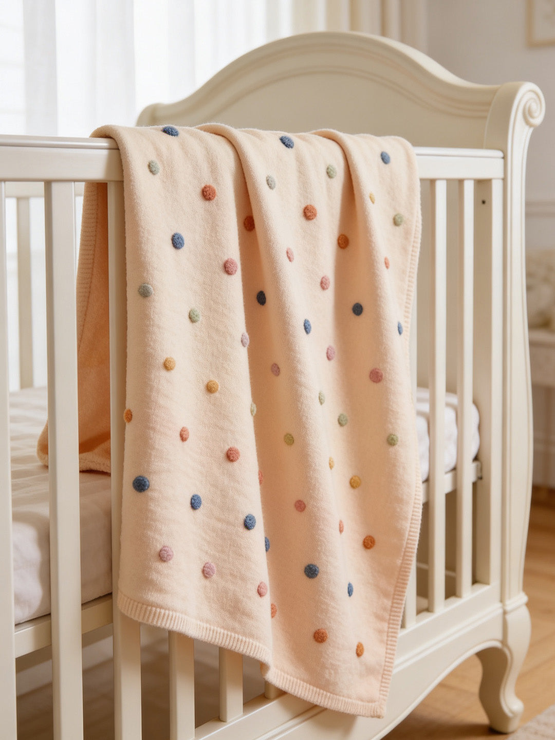 Snow White Dot Cotton Baby Blanket