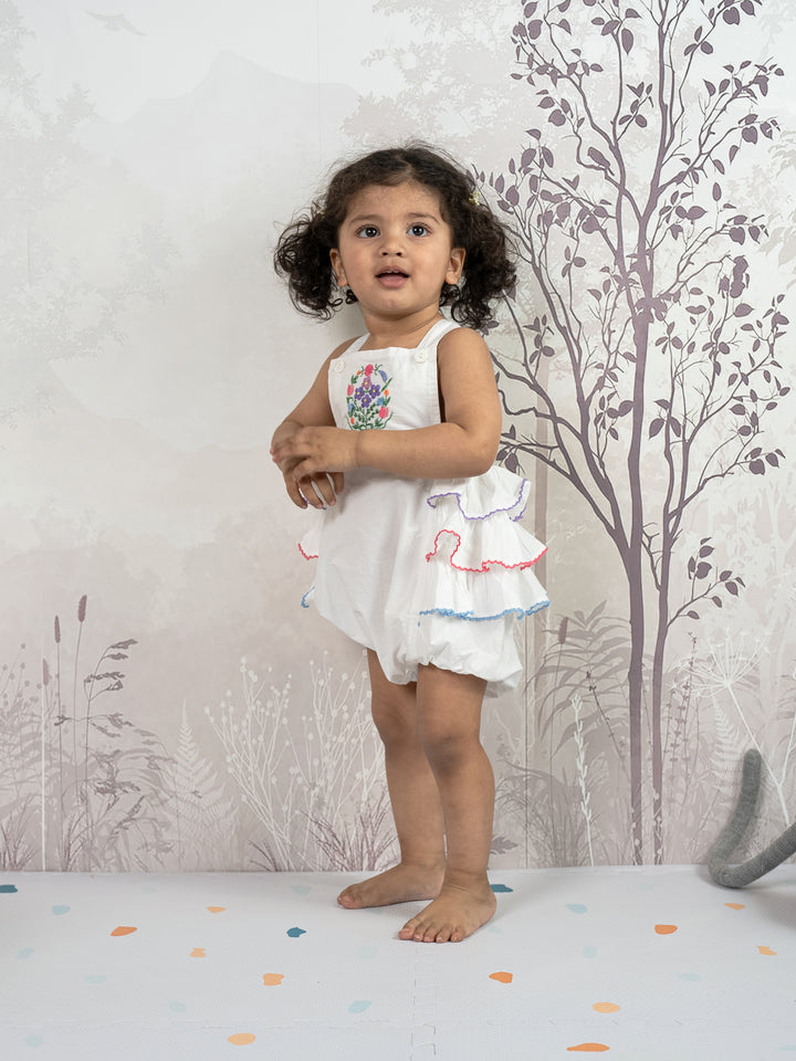Soft and Comfy Gardenia Onesie for your baby girl
