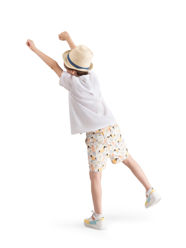 Baby Boy Co-ord Set: Shirt and shorts Skater Dog