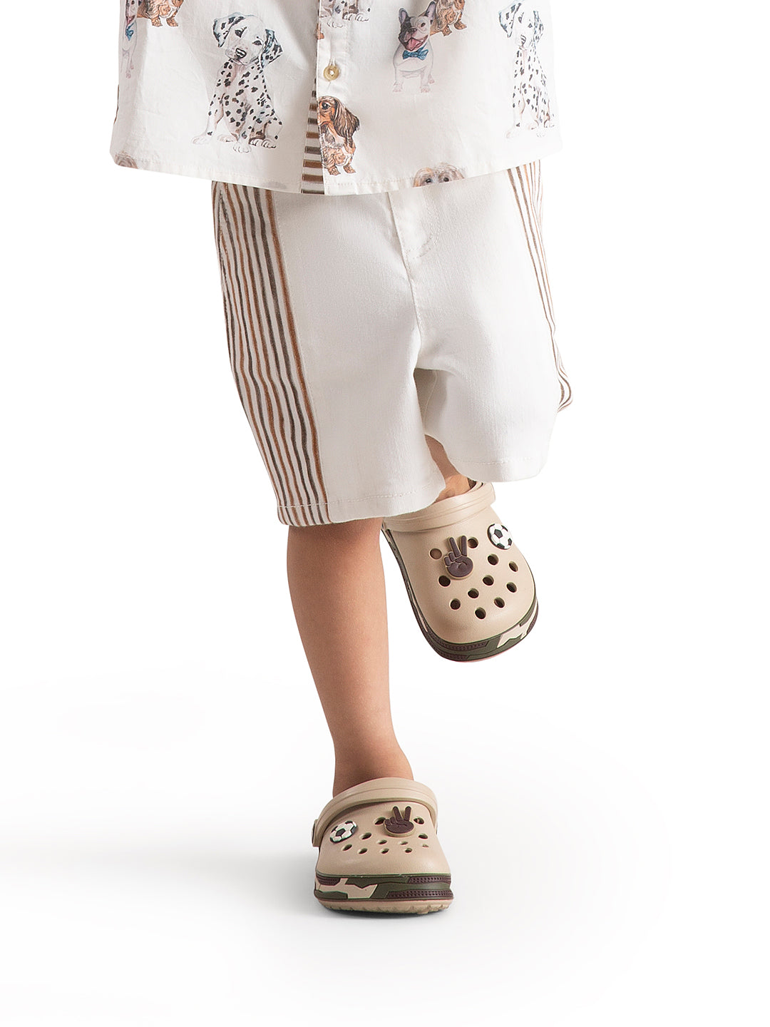 Baby Boy Co-ord Set: Shirt and Shorts Dogs Play