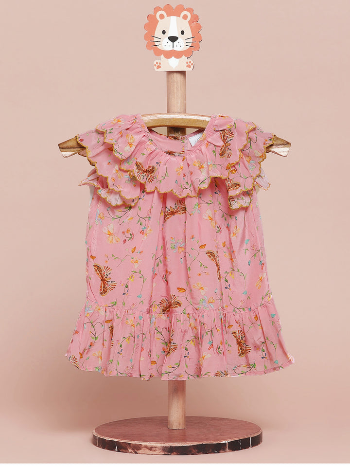 Butterfly Garden Dress-Pink