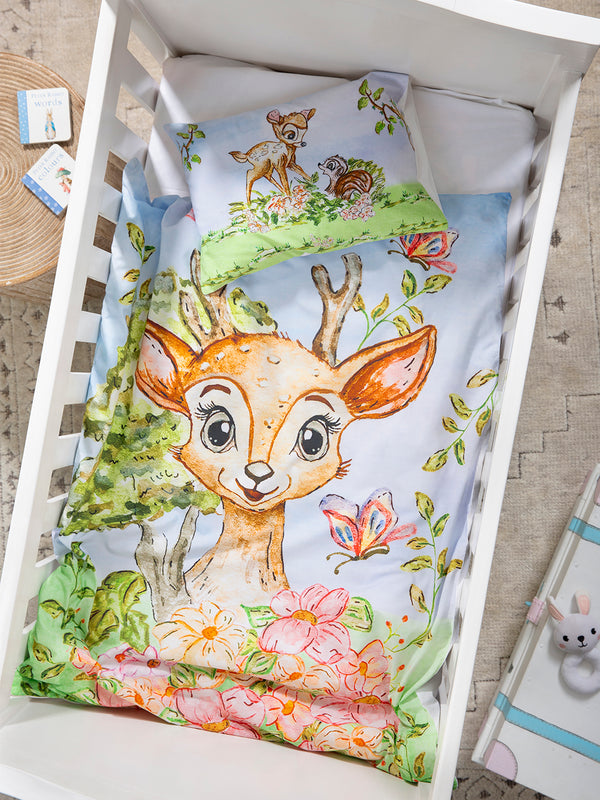 Newborn Baby Bedding Set (0–2 Years) – AC Comforter, Bedsheet & Pillow | Bambi