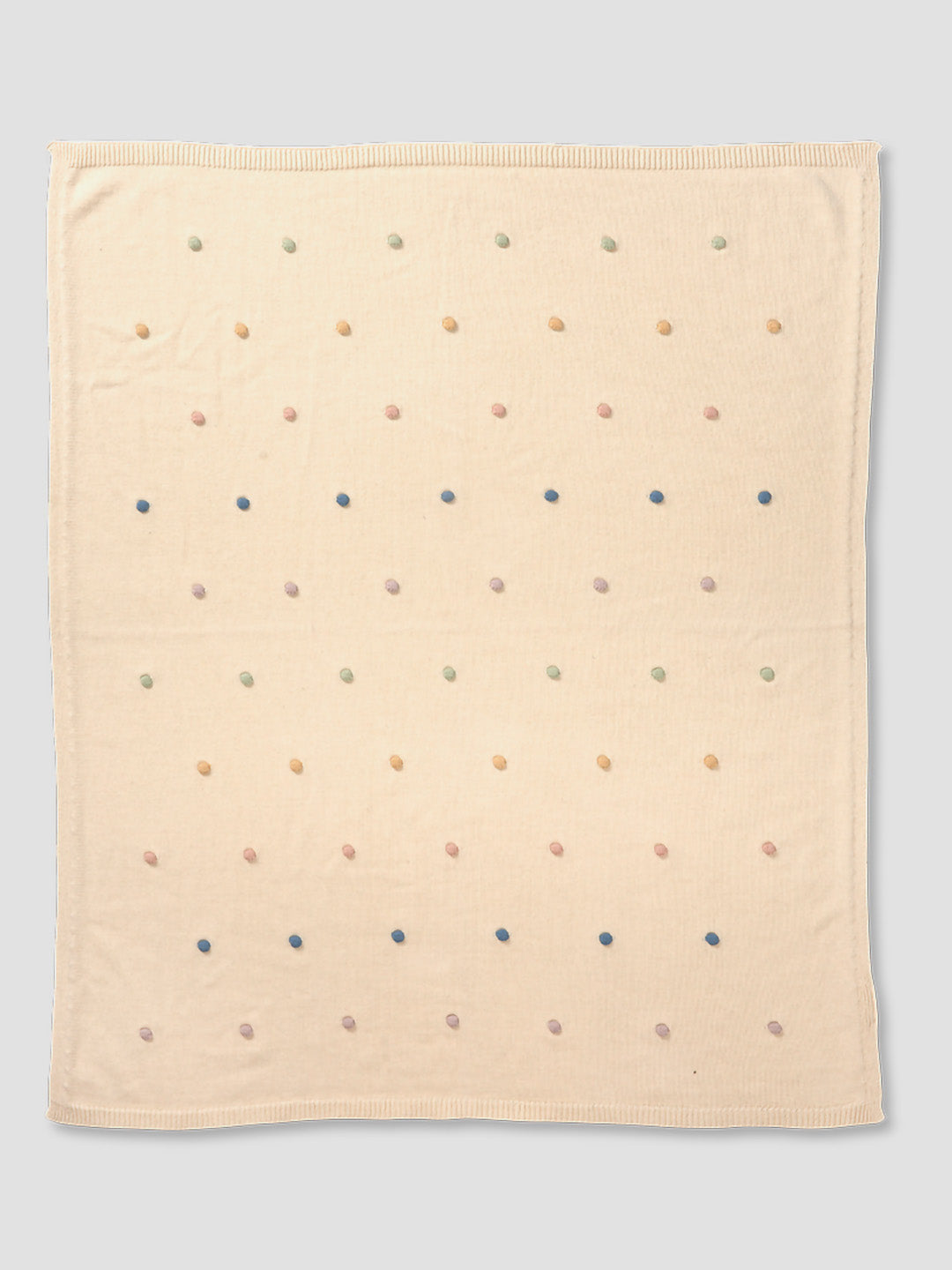Organic Rainbow & Dots Baby Blanket Set