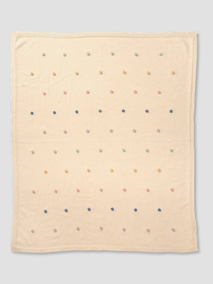 Organic Rainbow & Dots Baby Blanket Set