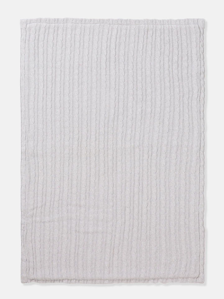 Ice Grey Cotton Polyester baby blankets for winter