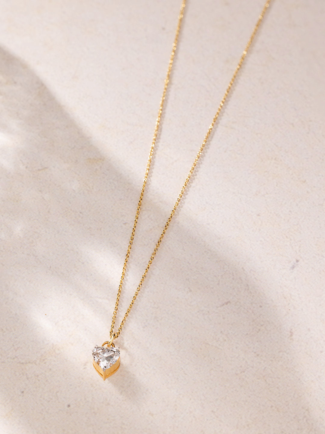Heart Shaped Solitaire Diamond Pendant | 0.50 CT Lab Grown Diamond