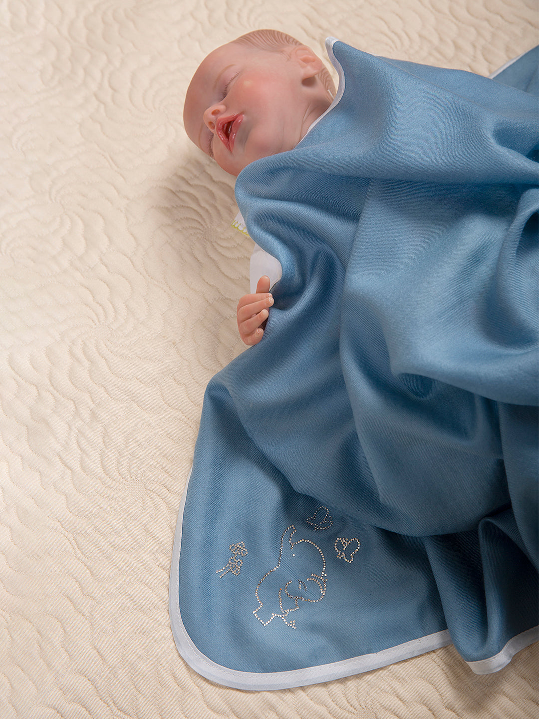 Swarovski Cashmere Blanket Wrap - Blue