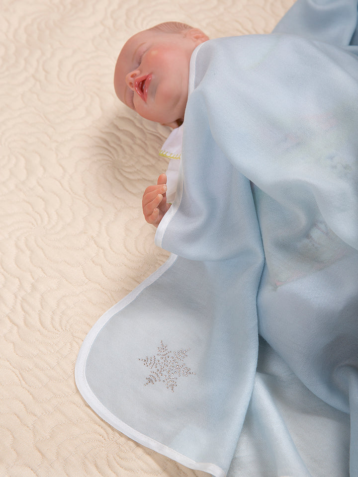 Swarovski Cashmere Blanket Wrap - Ice Blue