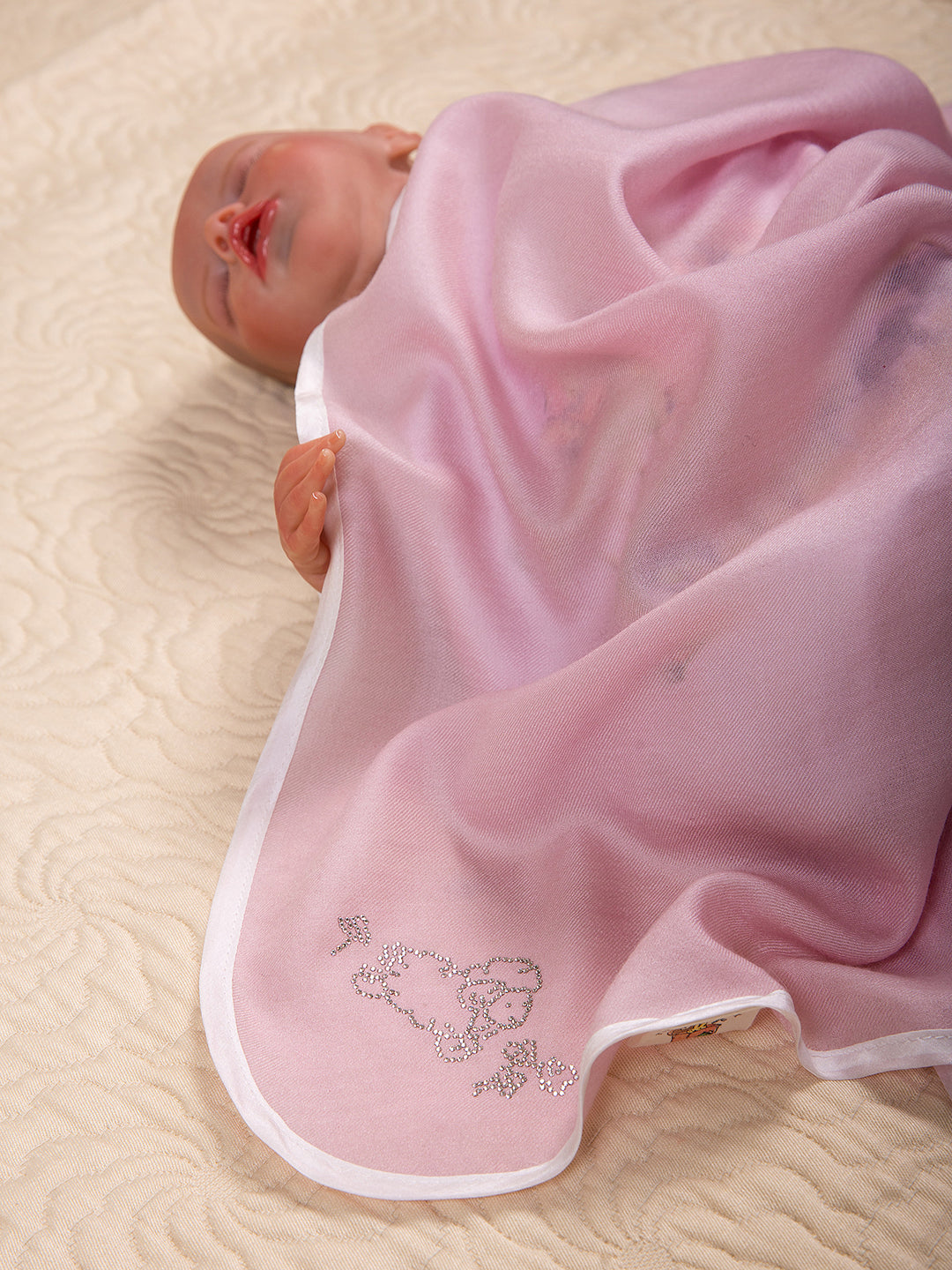Swarovski Cashmere Blanket Wrap - Powder Pink