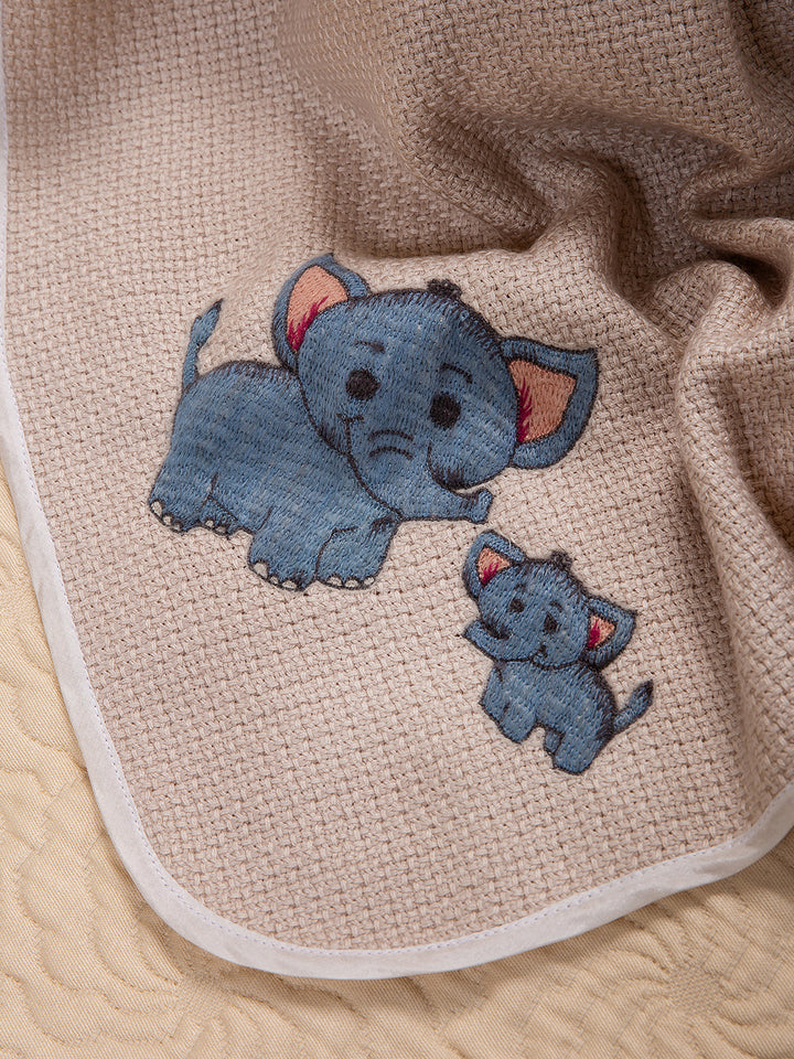 Lino Cashmere Silk Blanket - Elephant