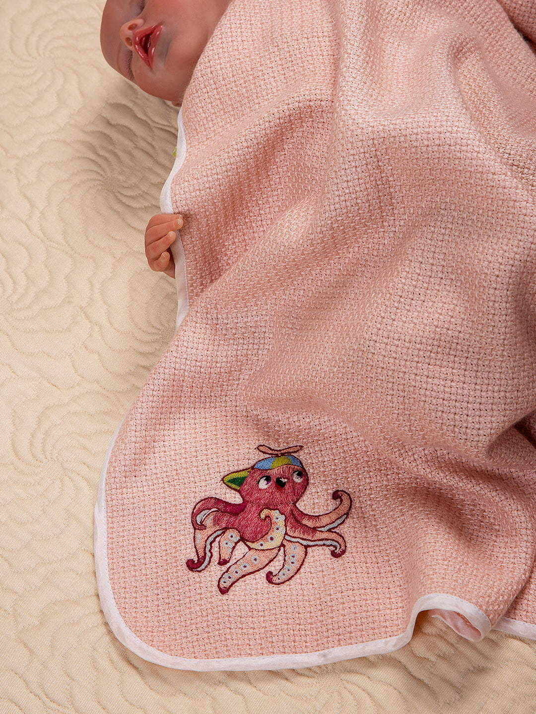 Lino Cashmere Silk Blanket - Octopus/