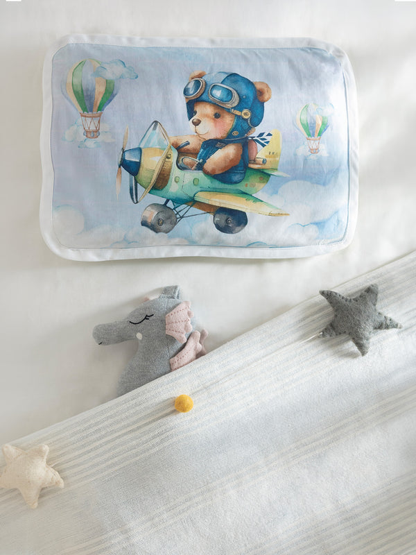 Baby Head Shaping Organic Mustard Seed Pillow - Teddy Dream
