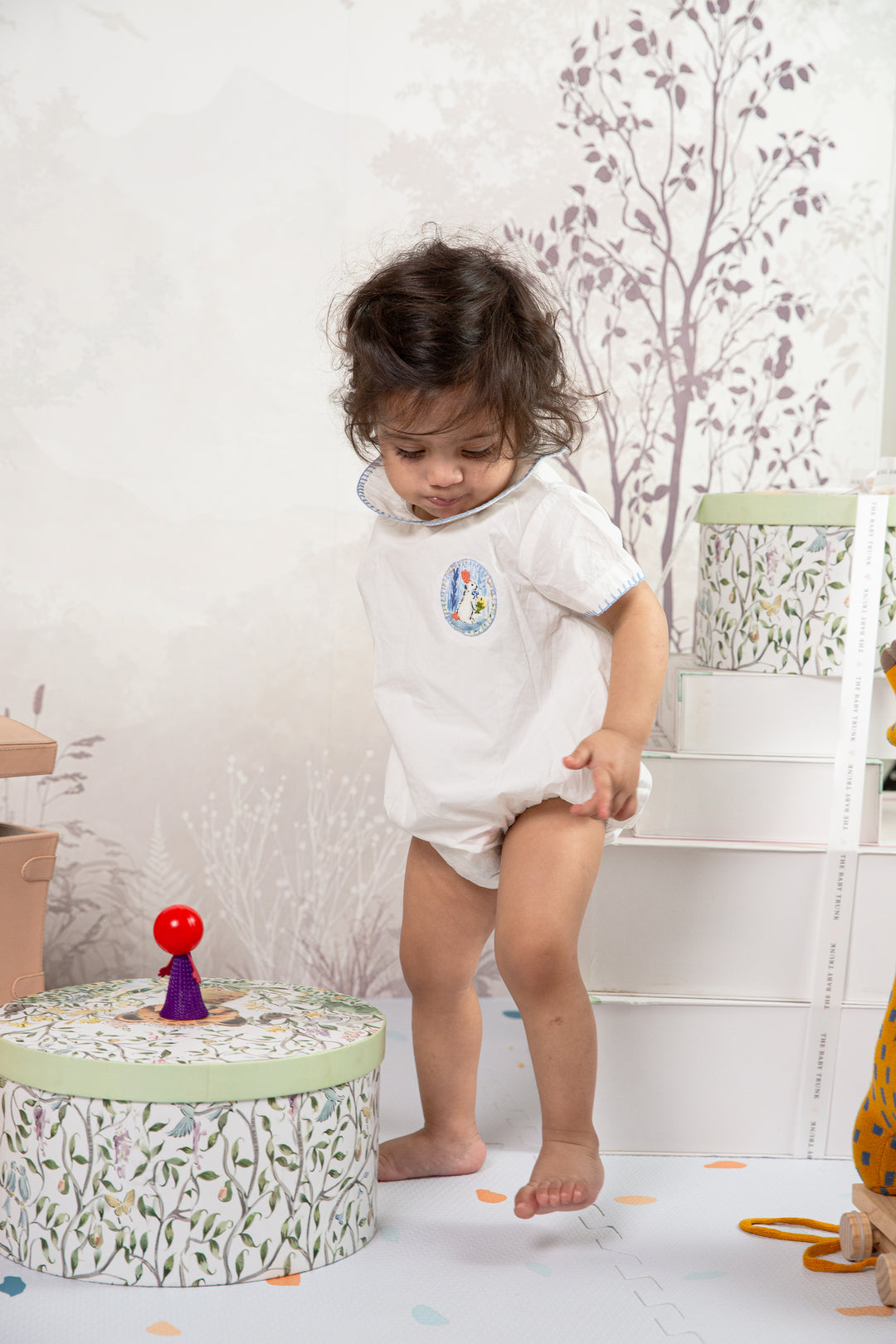 White Soft Organic Cotton Peter Rabbit Onesie for the baby