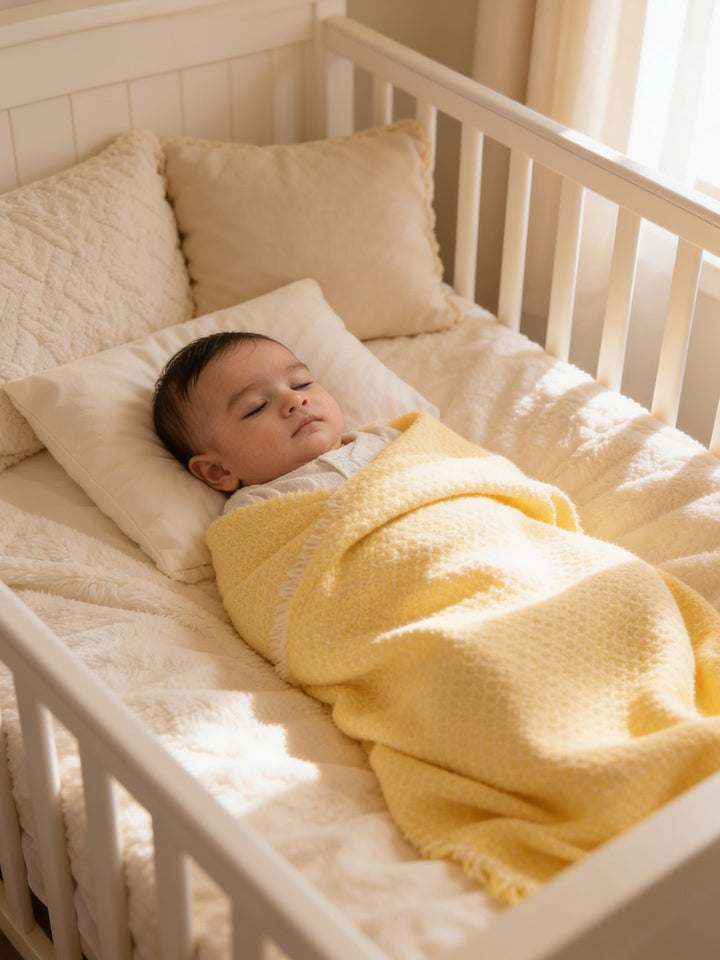 Yellow Cashmere Baby Blanket