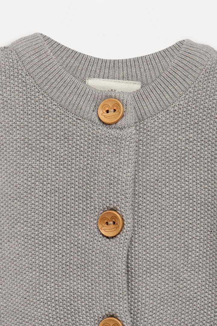 Knitted Cardigan- Grey