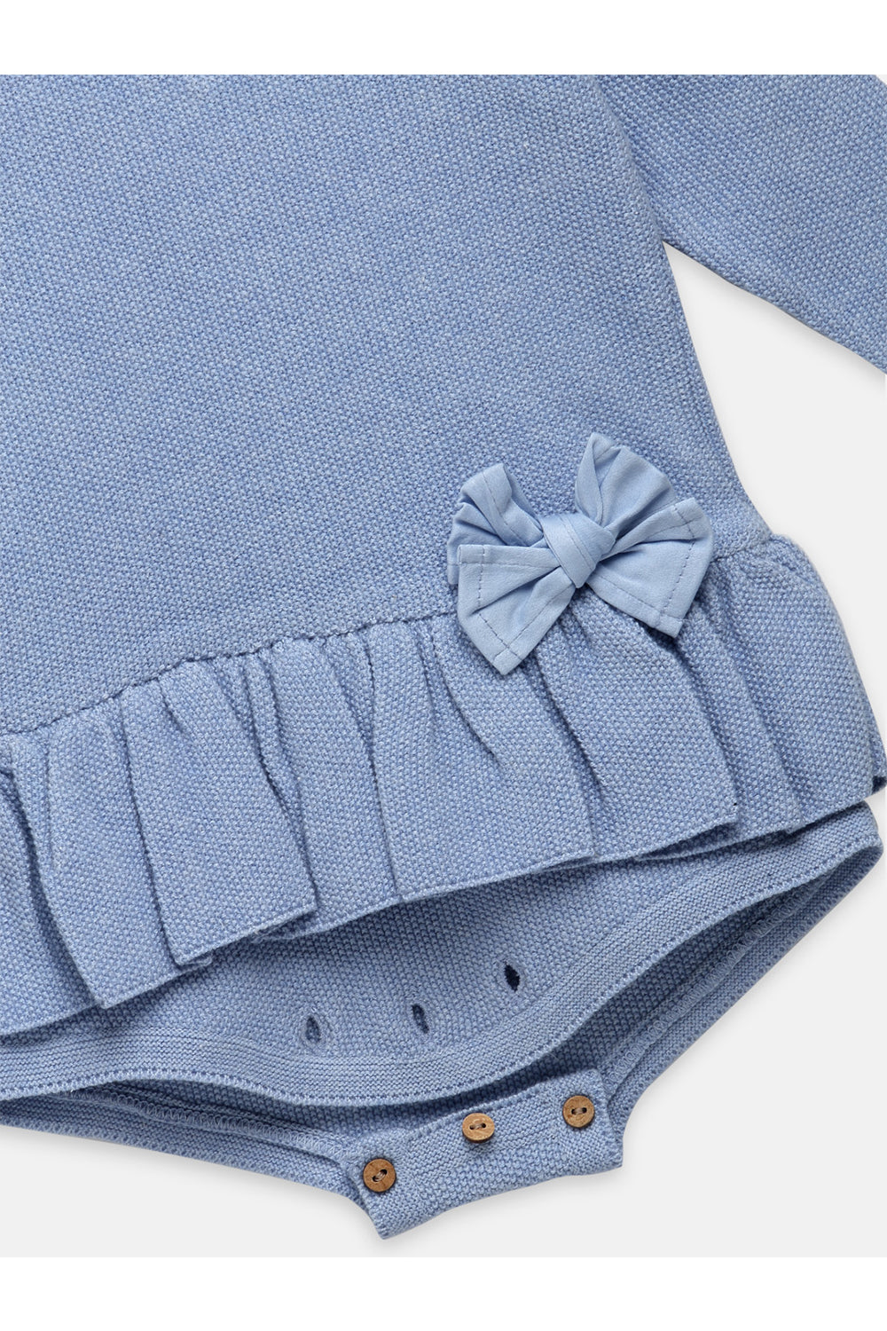 Little Bow Romper- Blue