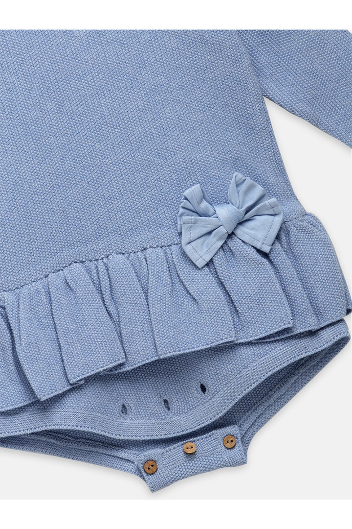 Little Bow Romper- Blue