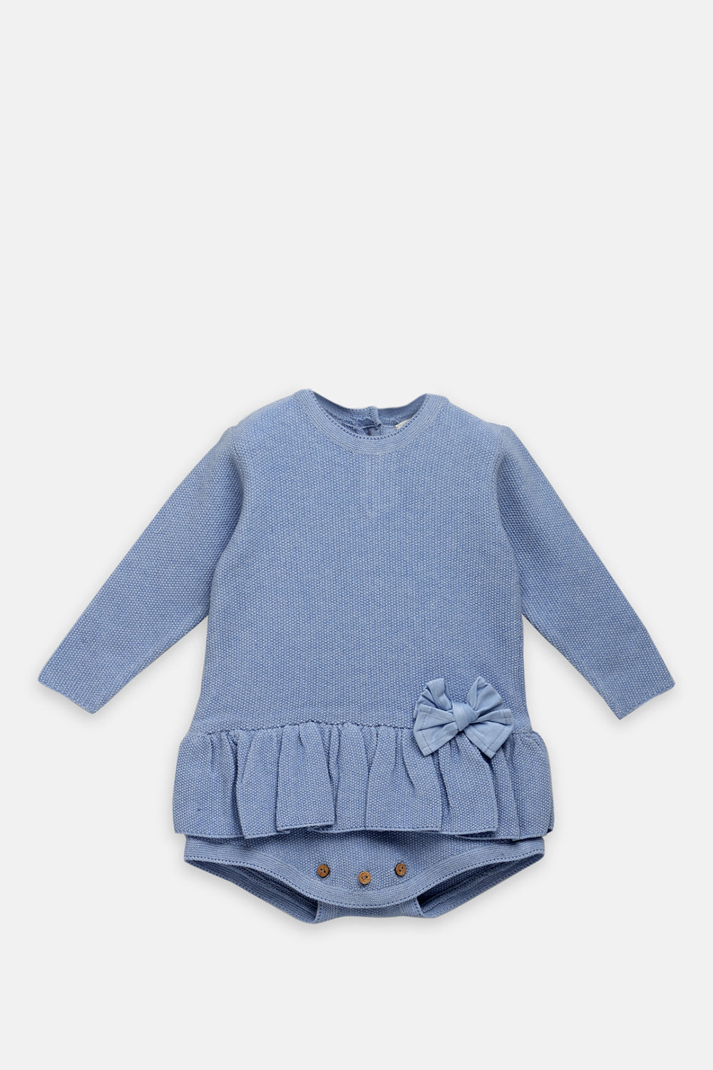 Little Bow Romper- Blue