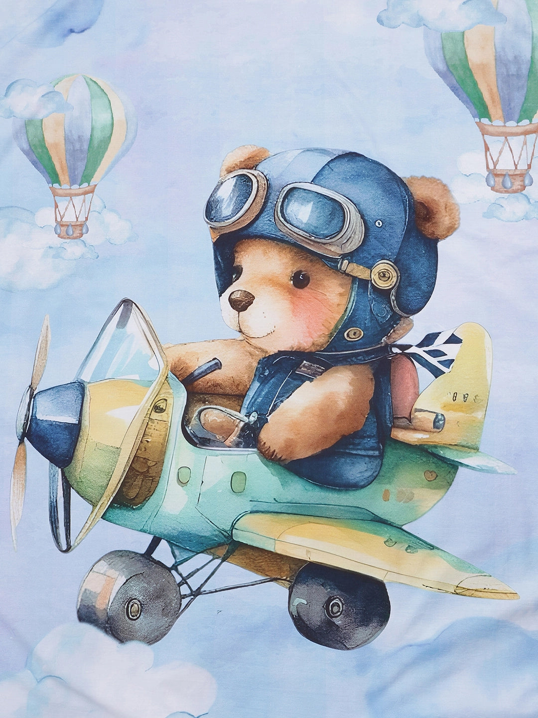Teddy's Dream Fly Bedsheet Set and Pillow Covers