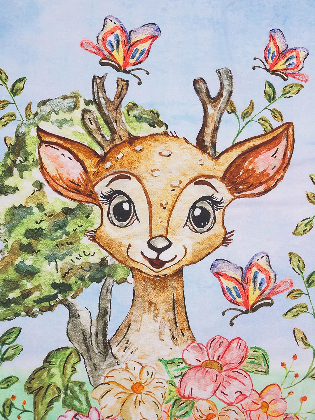 Bambi Bedsheet Set and Pillow Covers