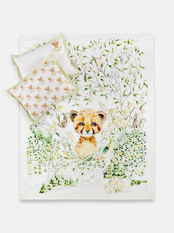 LITTLE LEO BED SHEET SET WITH 2 PILLOW COVER