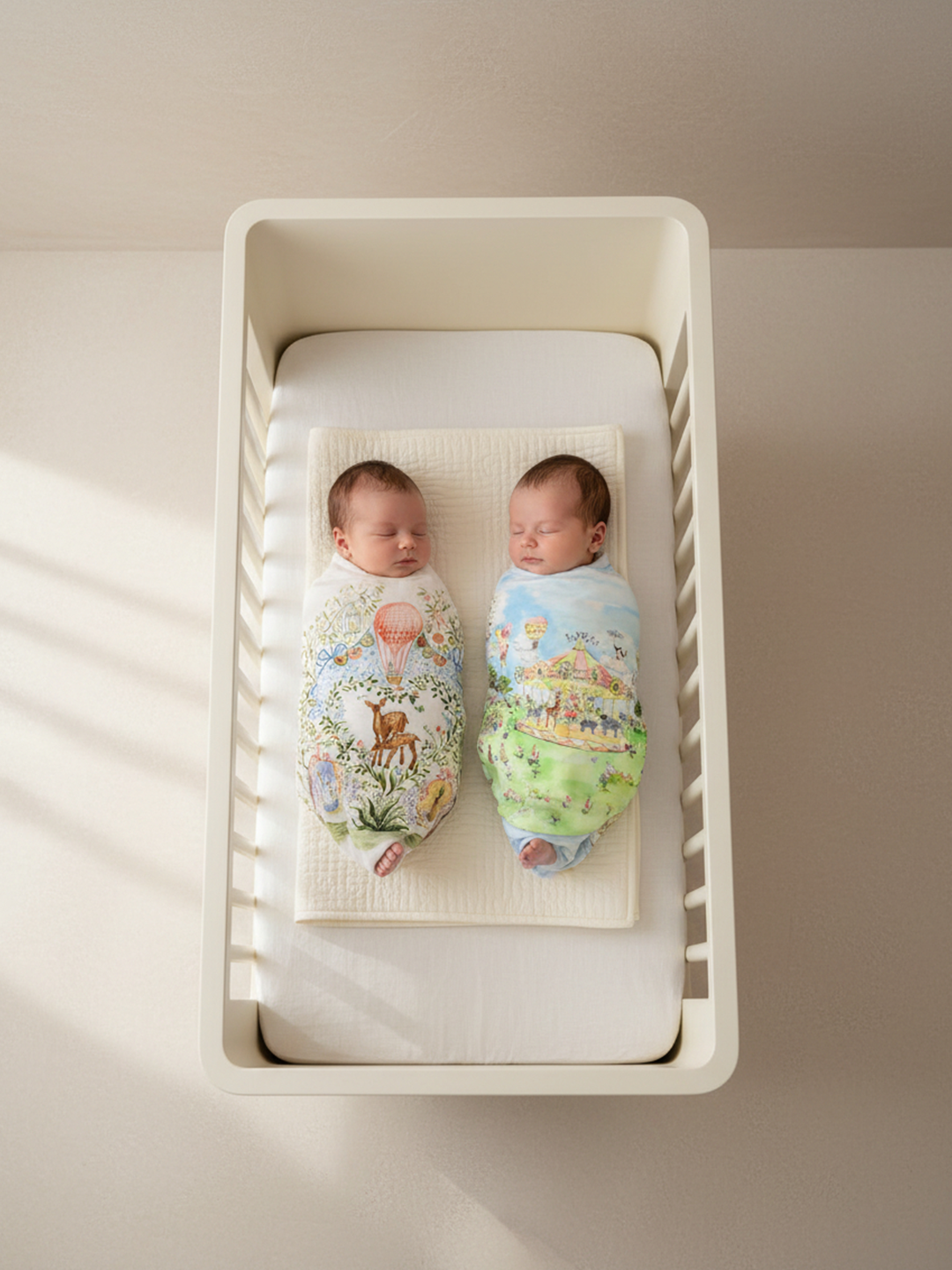 SWADDLE SET OF 2 (Enchanted Deer & Carousel)