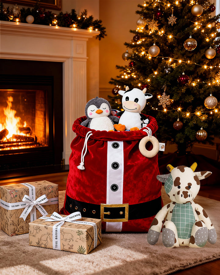 Santa Christmas Large Red Sack Bag