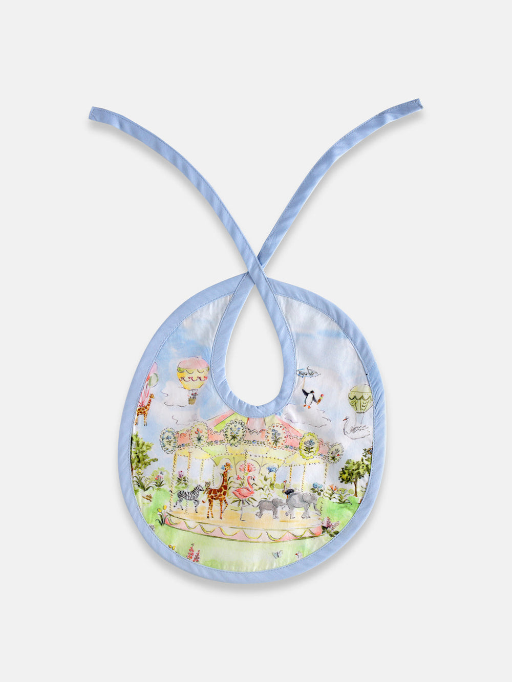 100% Egyptian Cotton Carnival Carousel Bib for your baby