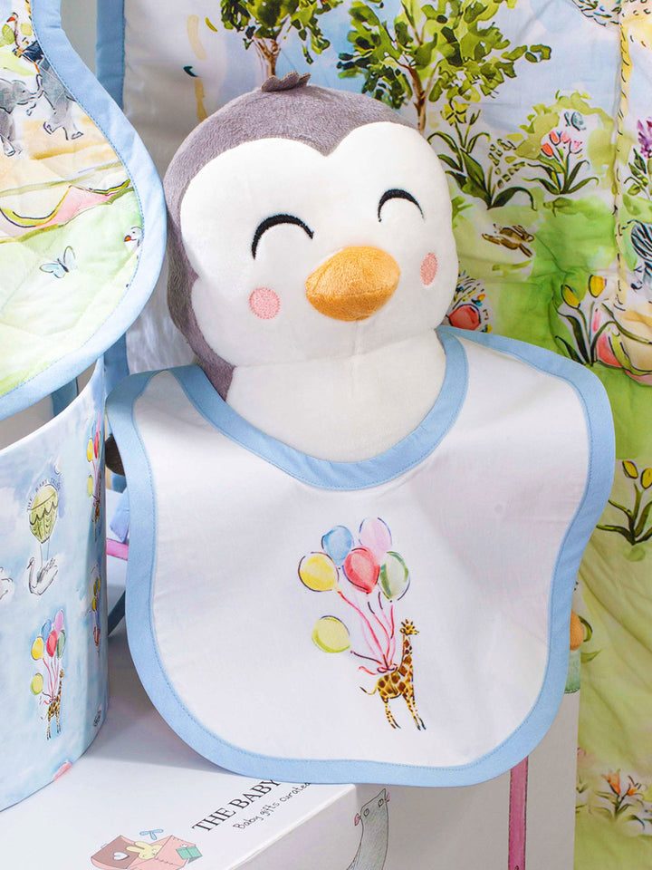 CARNIVAL CAROUSEL DEER BIB FOR THE LITTLE ONE'S FEEDING TIME