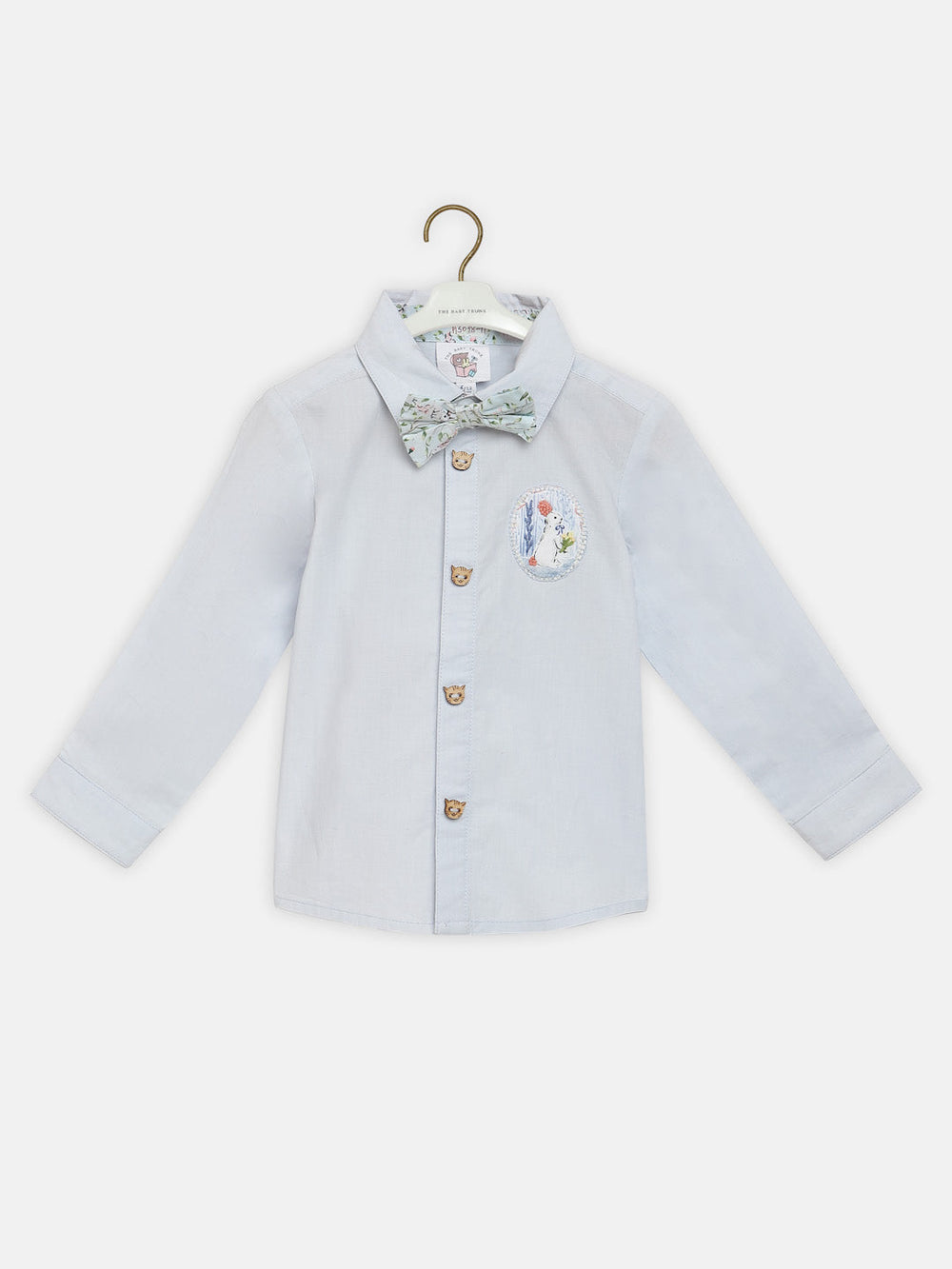 Classic partywear Cotton Shirt with a Peter Rabbit Bow for your little one