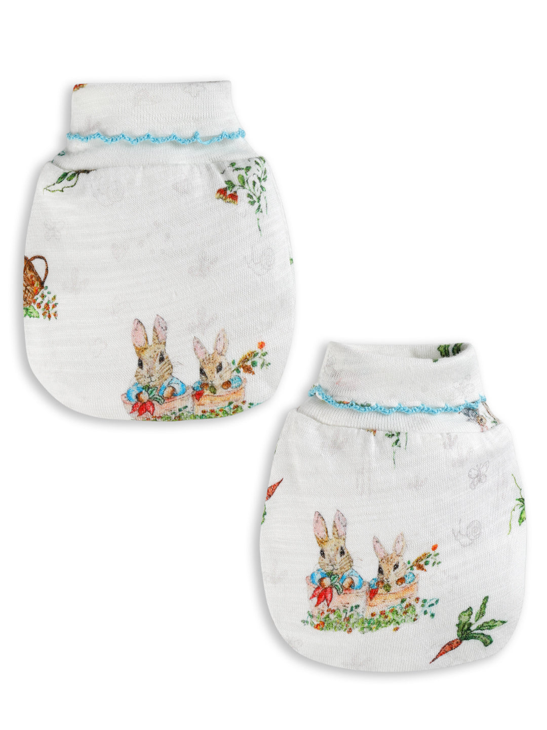Comfortable and Gentle Peter Rabbit Mittens for the newborn
