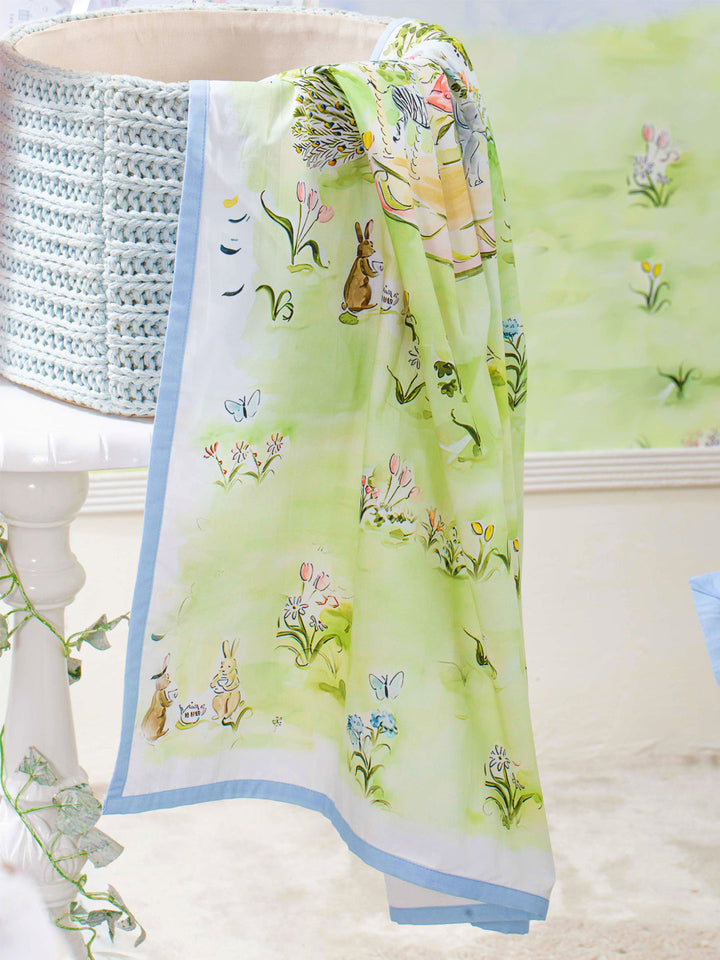Cottony soft CARNIVAL CAROUSEL TOP SHEET for your babies comfy sleep