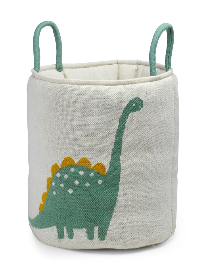 Dinosaur Knitted Basket