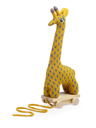 Giraffe-Pulling Soft Toy
