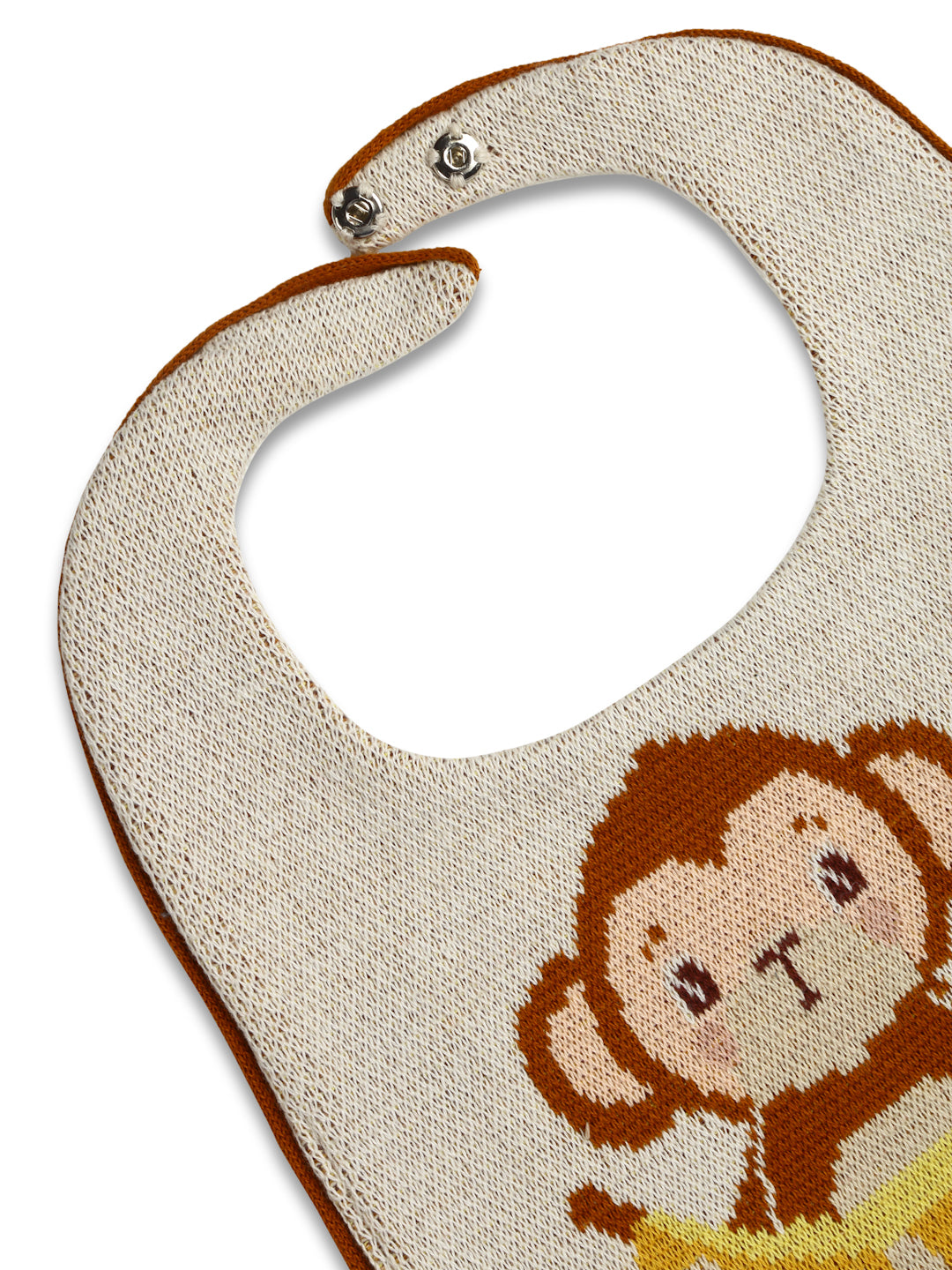 Monkey Knitted Bib for babies