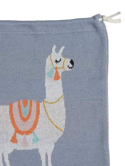 Knitted Travel Pouch - Llama