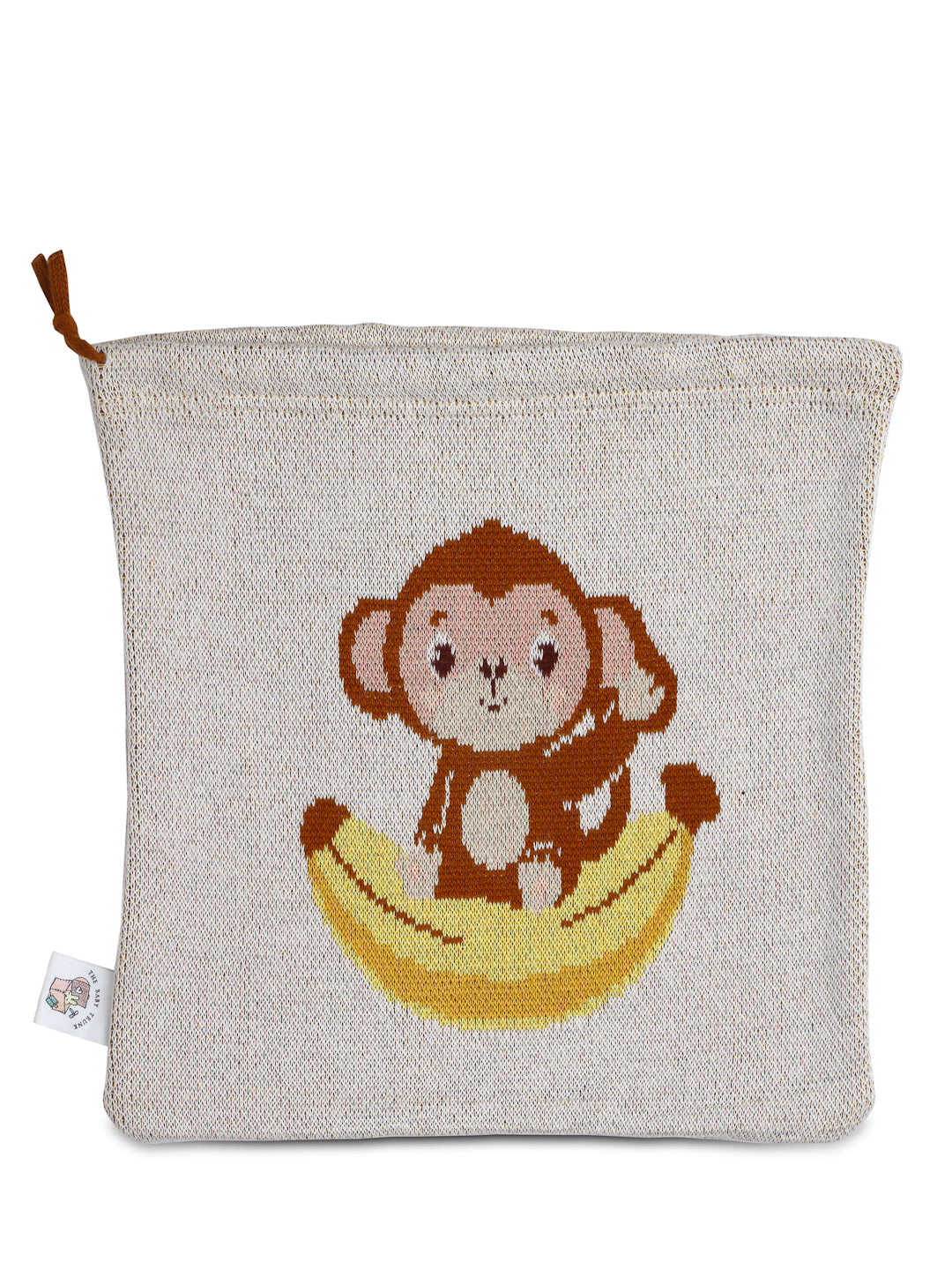 Knitted Travel Pouch - Monkey