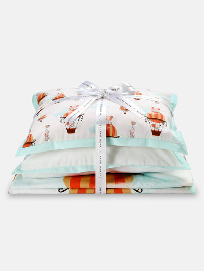BEDDING SET-PACK OF 2 (ELE ON THE BALLOON)