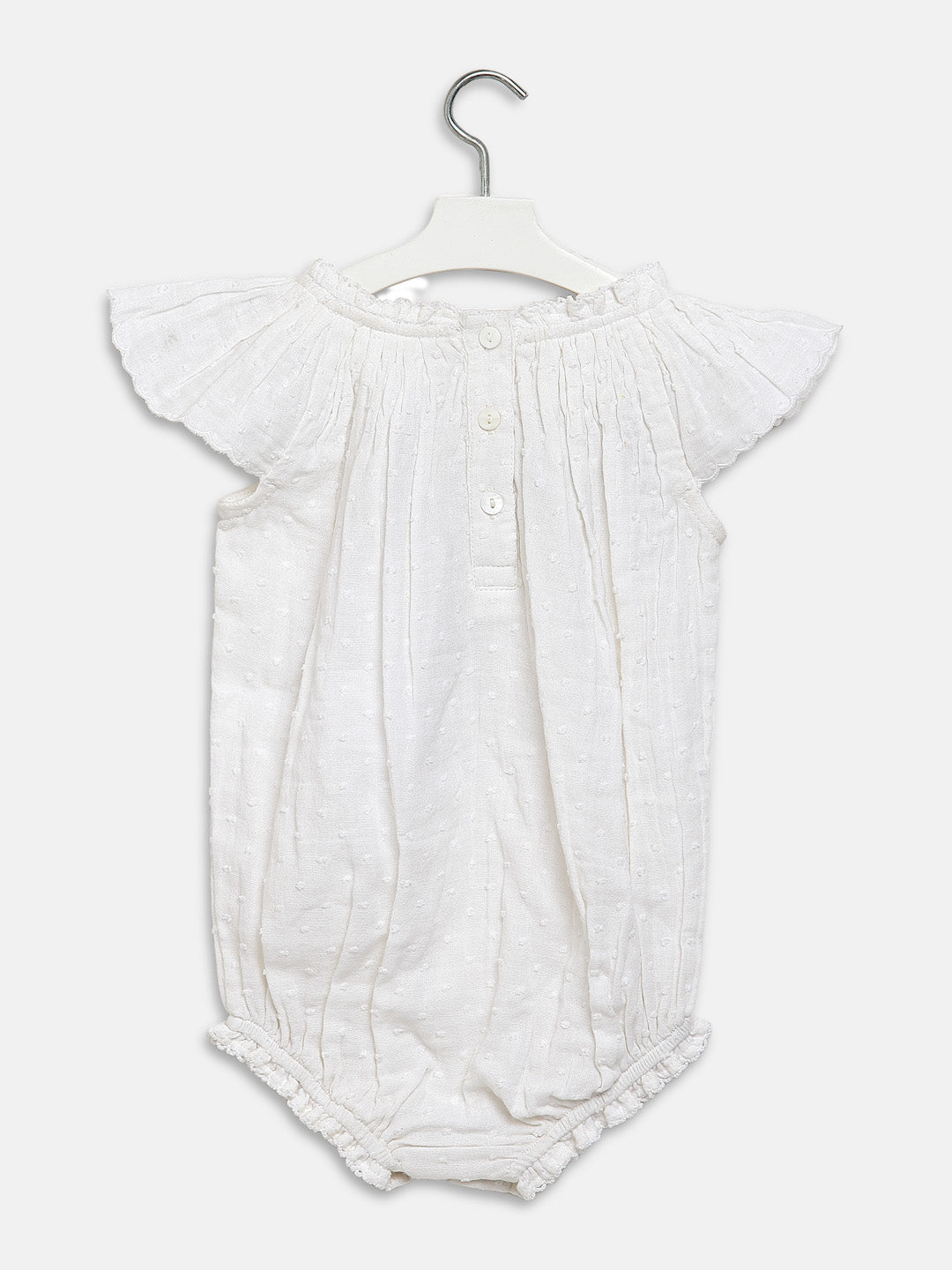 VINTAGE WHITE FLORAL ONESIE