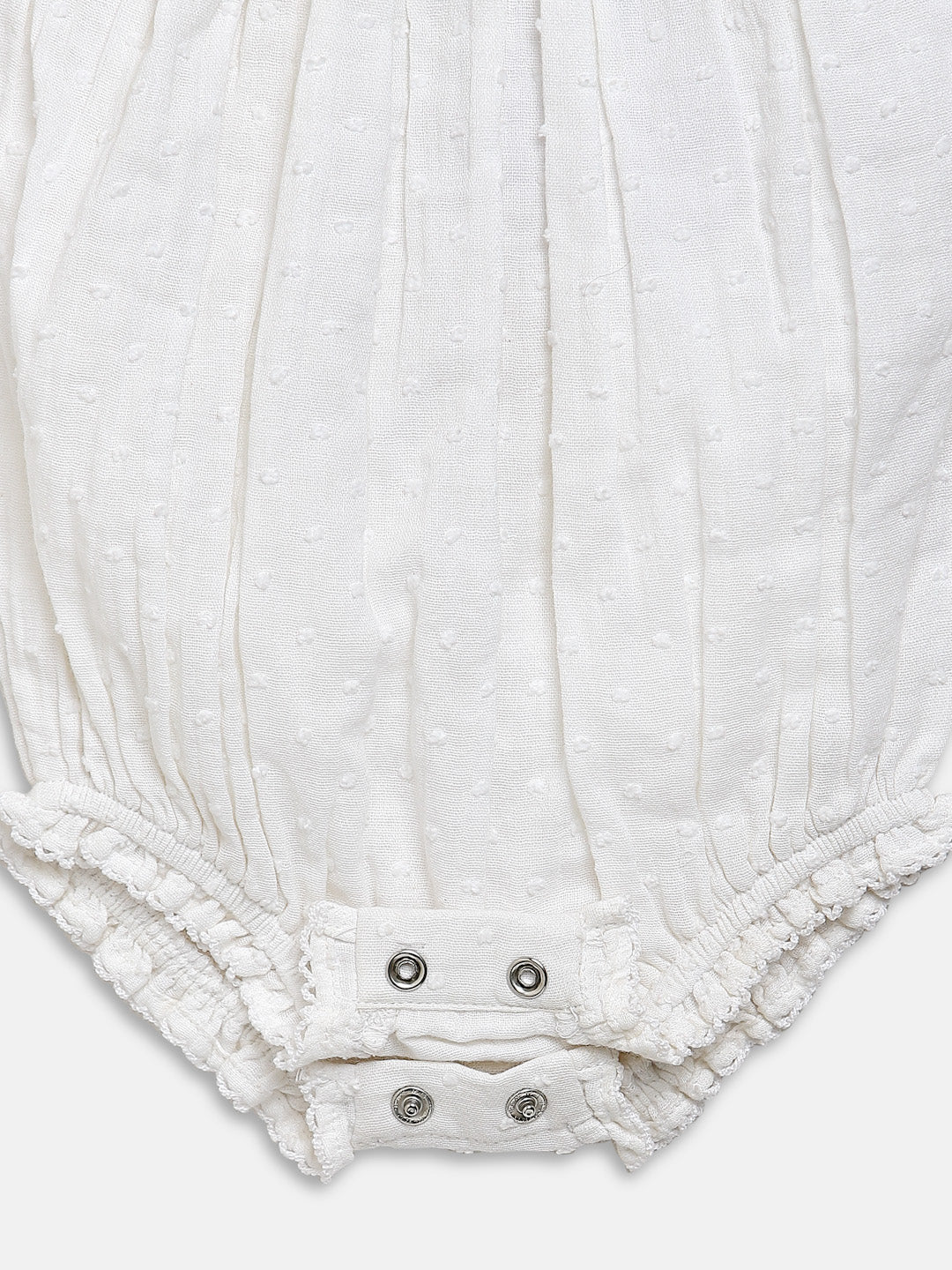 VINTAGE WHITE FLORAL ONESIE