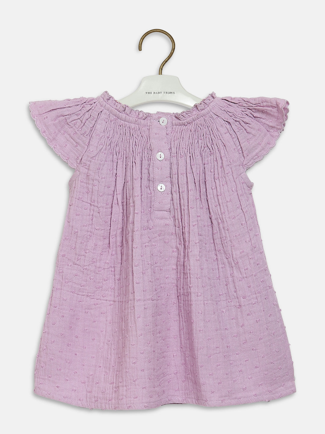 Lavender Floral Dress & Ruffle Bloomer