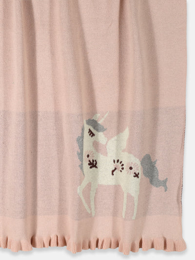 Unicorn Knitted Blanket