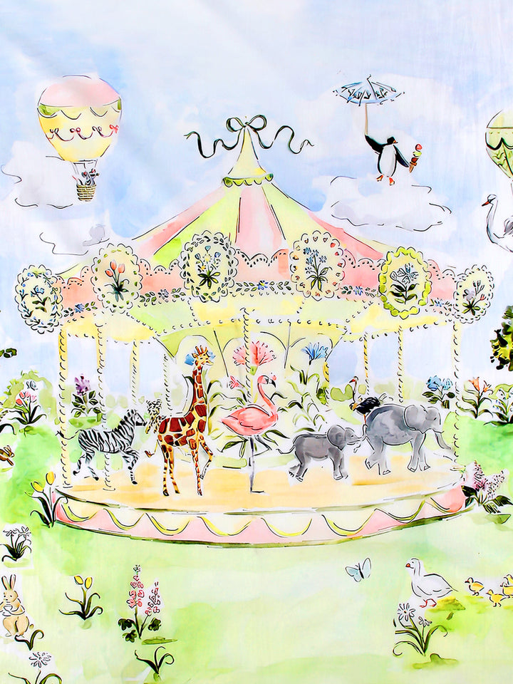 CARNIVAL CAROUSEL BED SHEET SET