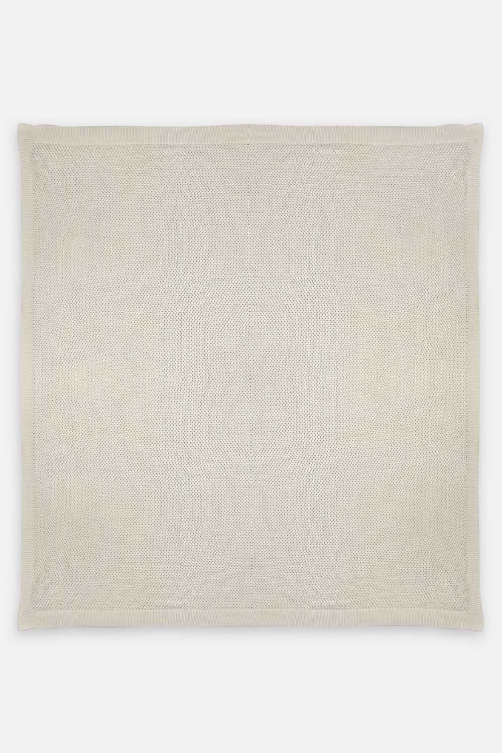 Dotted Knitted Blanket - Ivory