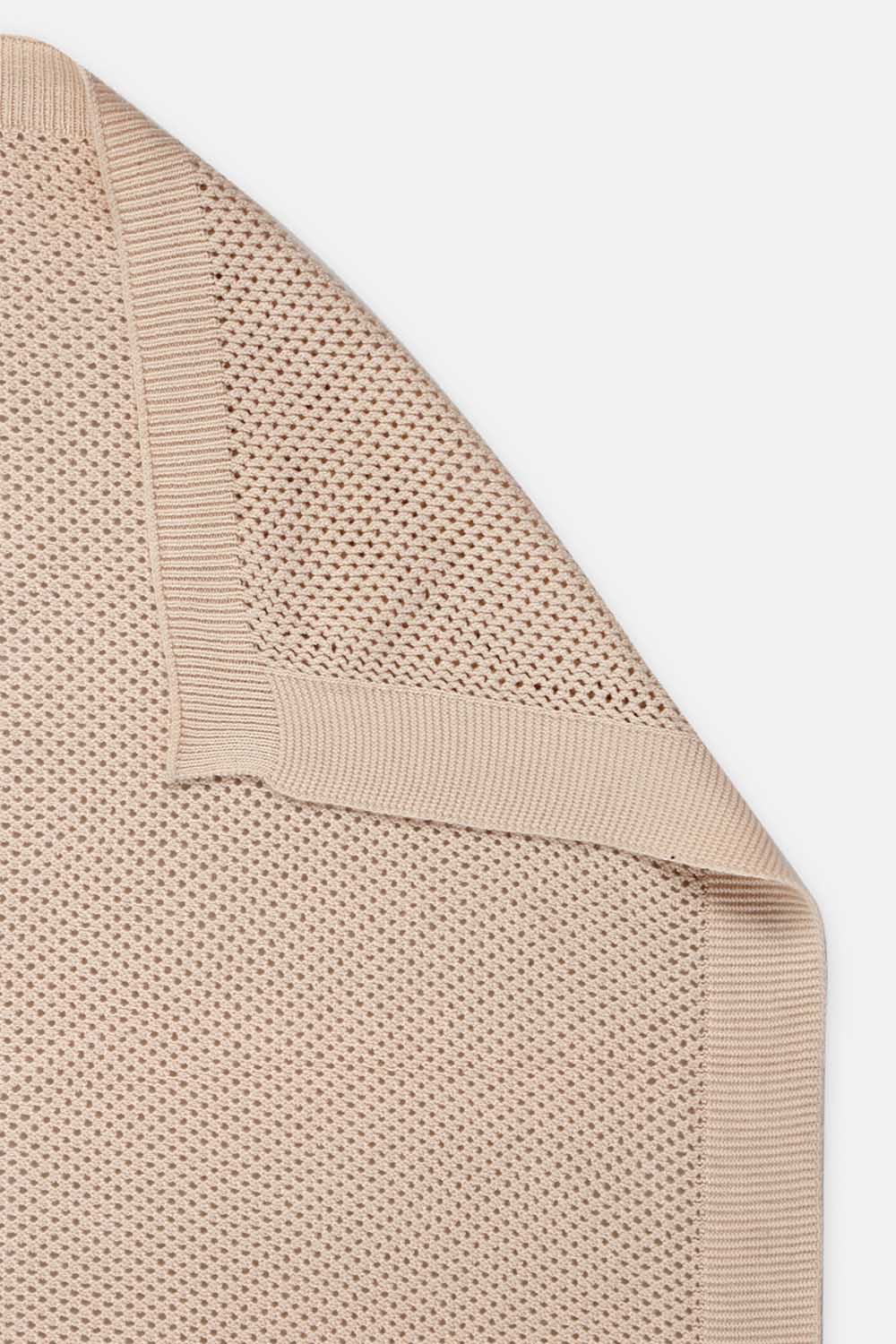 Dotted Knitted Blanket - Pink